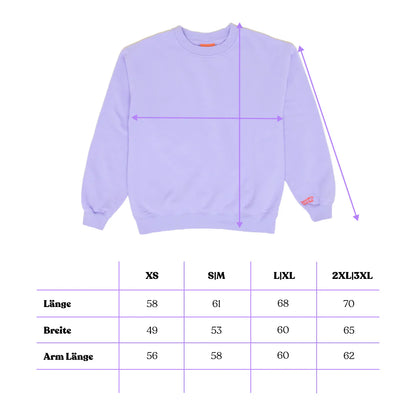 Kindness Sweater aus Bio-Baumwolle in Lila