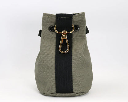 Leckerlibeutel Kaia Oliv mit Punkten