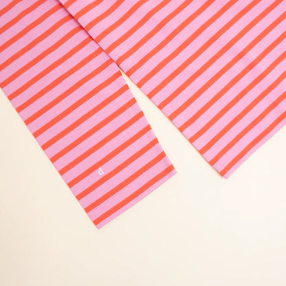 Langarmshirt Gestreift aus Bio-Baumwolle in Pink/Rot