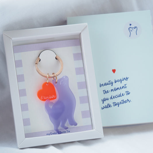 Schlüsselanhänger L´amour Katze