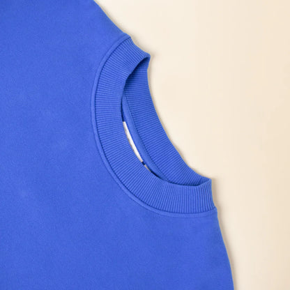 Kindness Sweater aus Bio-Baumwolle in Königsblau
