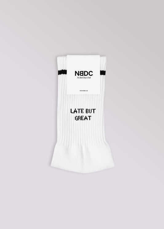 Socken LATE BUT GREAT