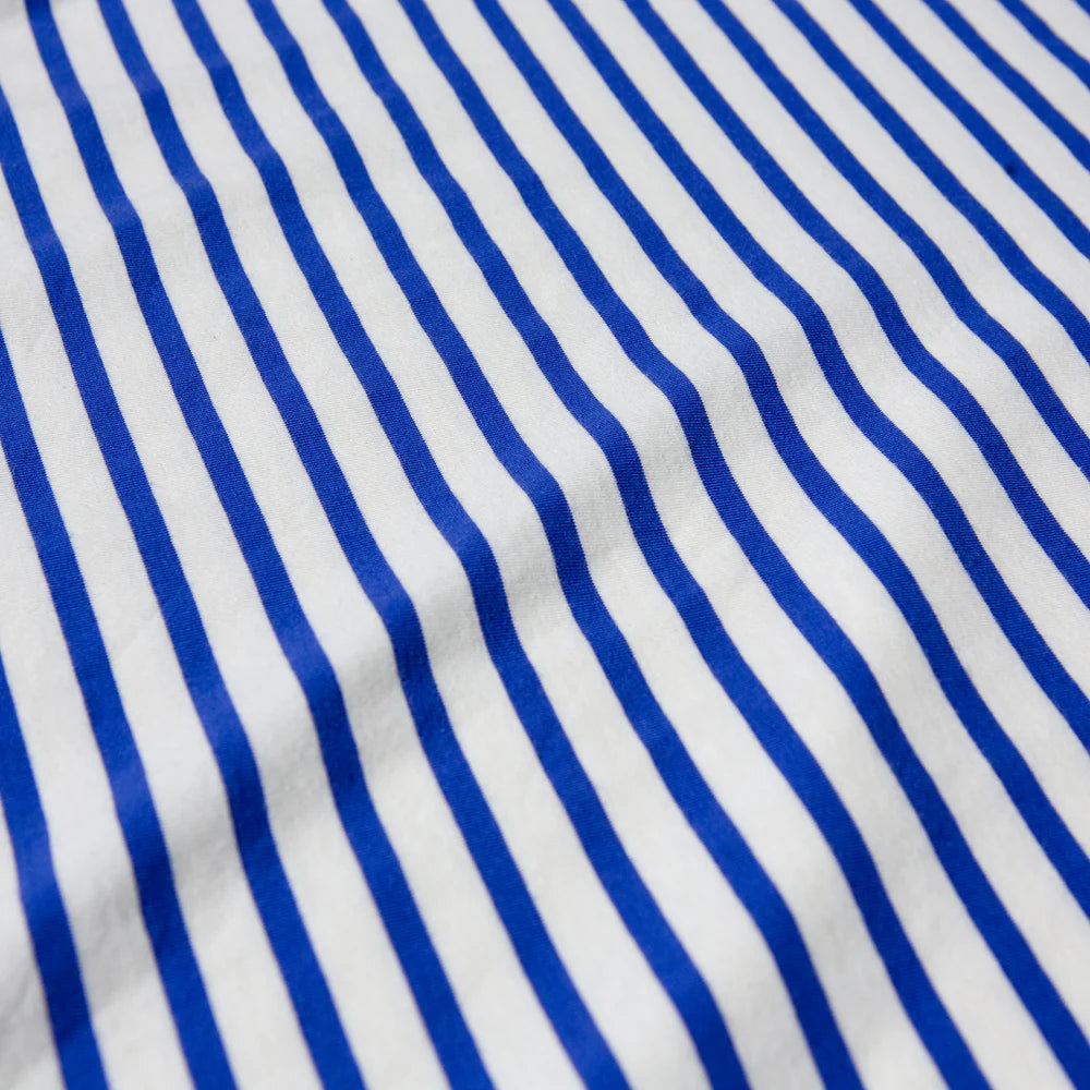 Langarmshirt Gestreift aus Bio-Baumwolle in Königsblau/Off-White