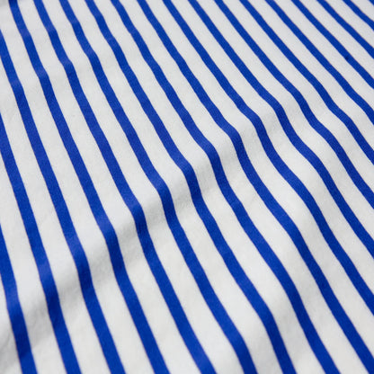 Langarmshirt Gestreift aus Bio-Baumwolle in Königsblau/Off-White