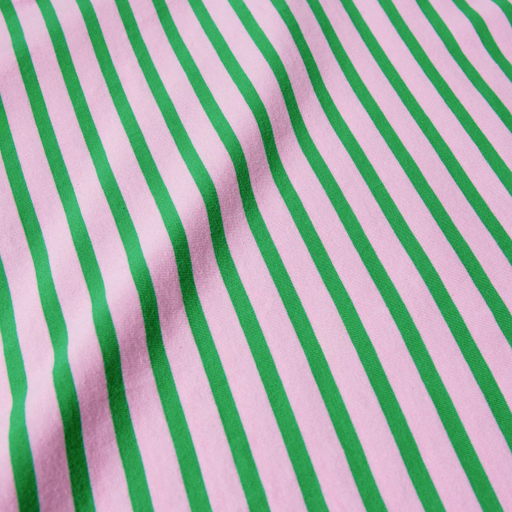 Langarmshirt Gestreift aus Bio-Baumwolle in Pink/Grün