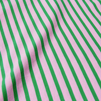 Langarmshirt Gestreift aus Bio-Baumwolle in Pink/Grün