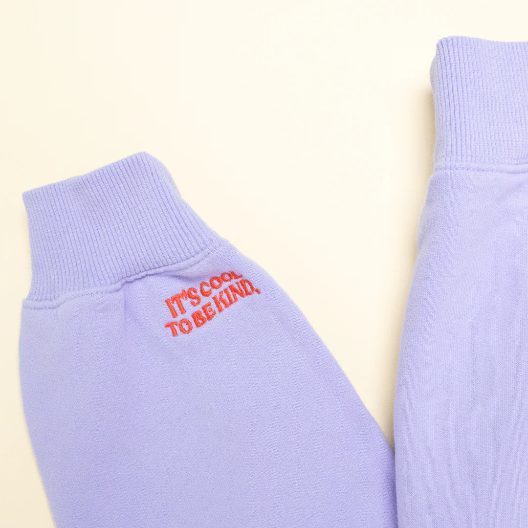 Kindness Sweater aus Bio-Baumwolle in Lila