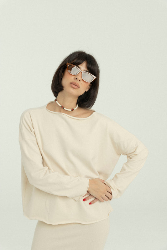 Tube-Sweatshirt aus recycelter Bio-Baumwolle | 04h