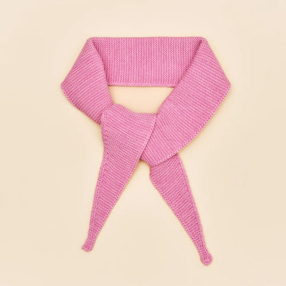 Mini-Schal aus Merinowolle Pink