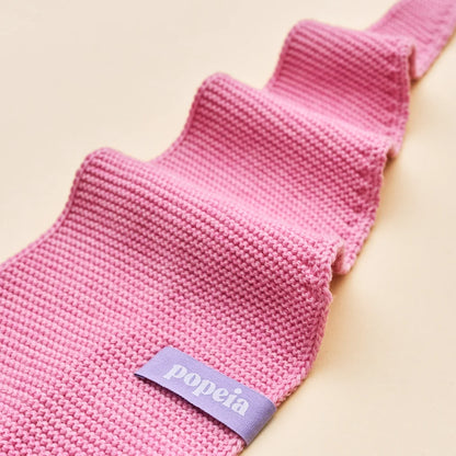 Mini-Schal aus Merinowolle Pink
