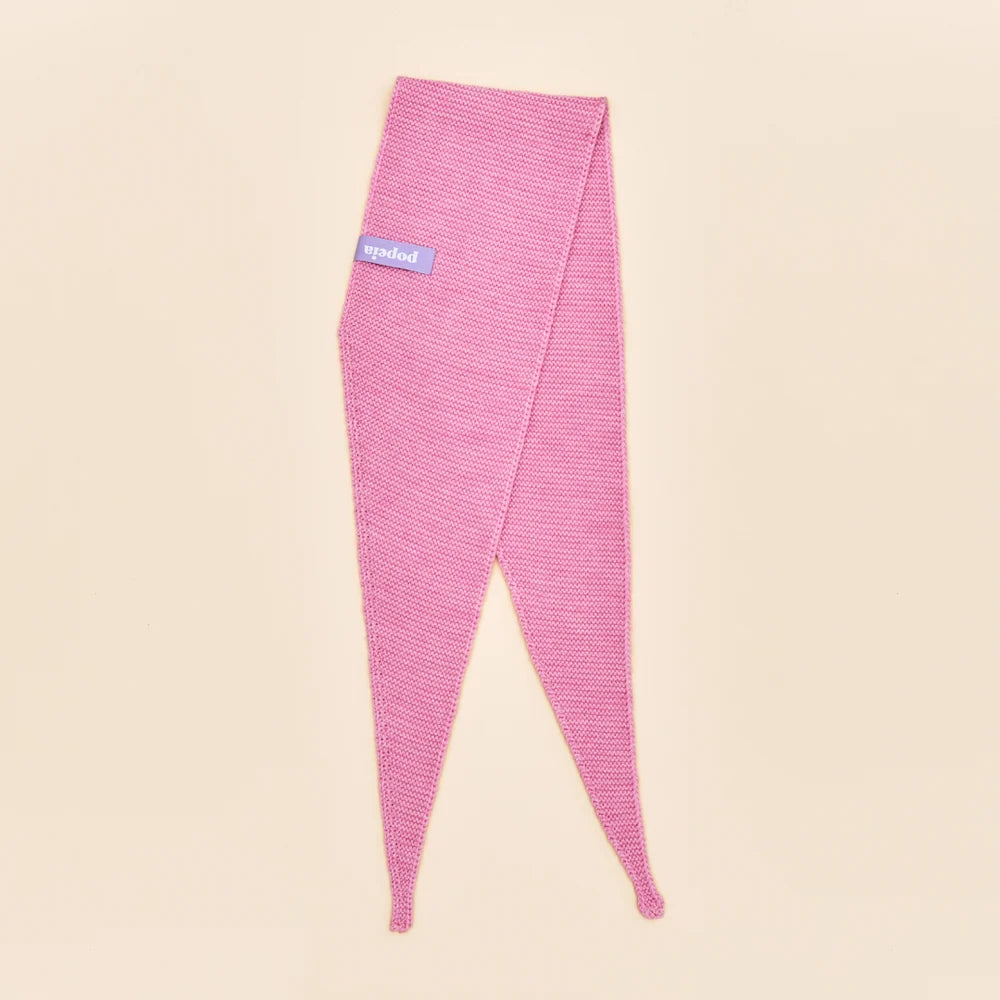 Mini-Schal aus Merinowolle Pink