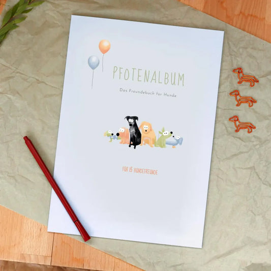 Pfotenalbum | Das Freundebuch für Hunde