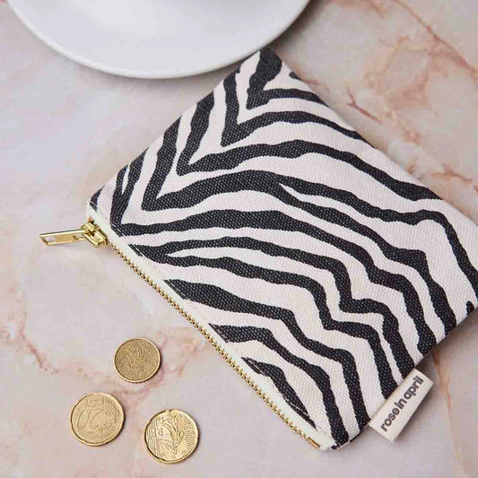 Pouch MARIE mit Zebraprint