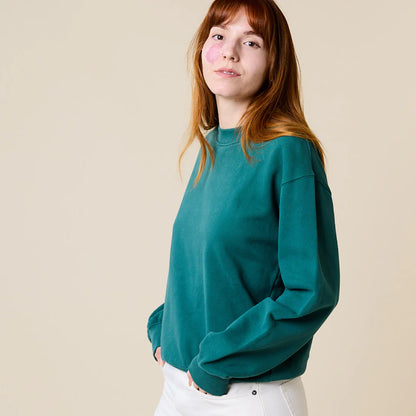 Kindness Sweater aus Bio-Baumwolle in College Grün