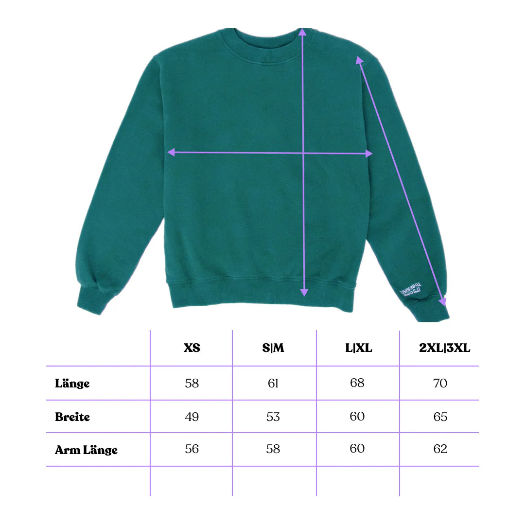 Kindness Sweater aus Bio-Baumwolle in College Grün