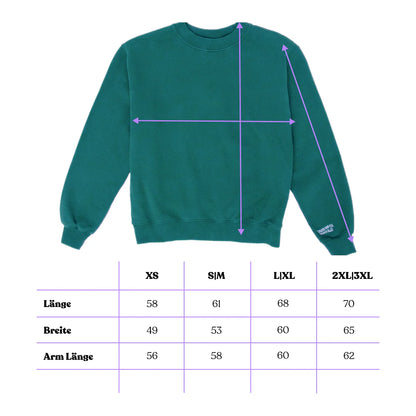 Kindness Sweater aus Bio-Baumwolle in College Grün