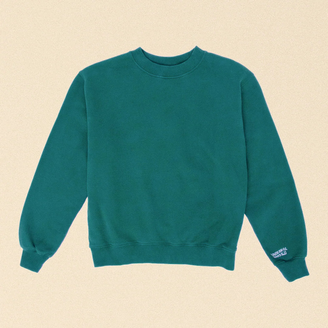 Kindness Sweater aus Bio-Baumwolle in College Grün