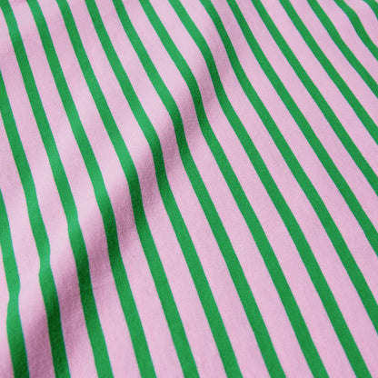 T-Shirt Gestreift aus Bio-Baumwolle in Pink/Grün