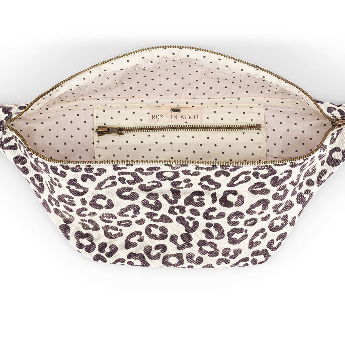 Gürteltasche Damier Weiß mit Leoprint