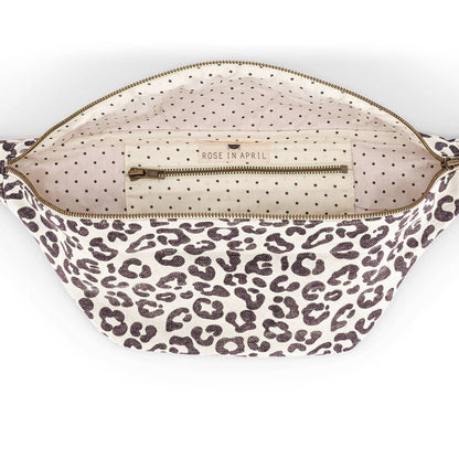 Gürteltasche Damier Weiß mit Leoprint