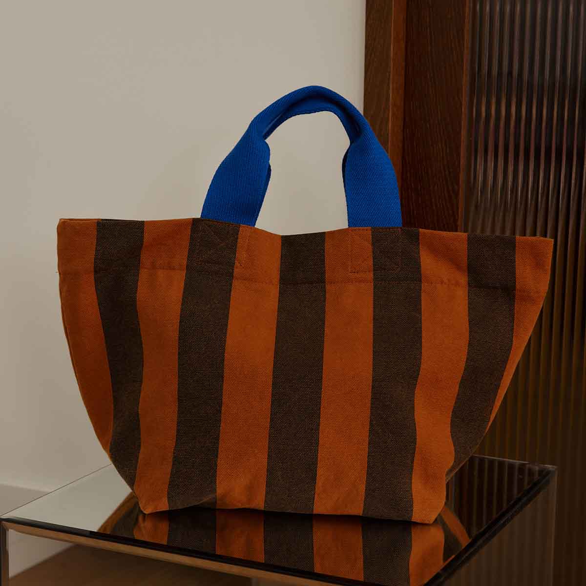 Gestreifte Tasche TINA aus OEKO-TEX-zertifizierter Baumwolle