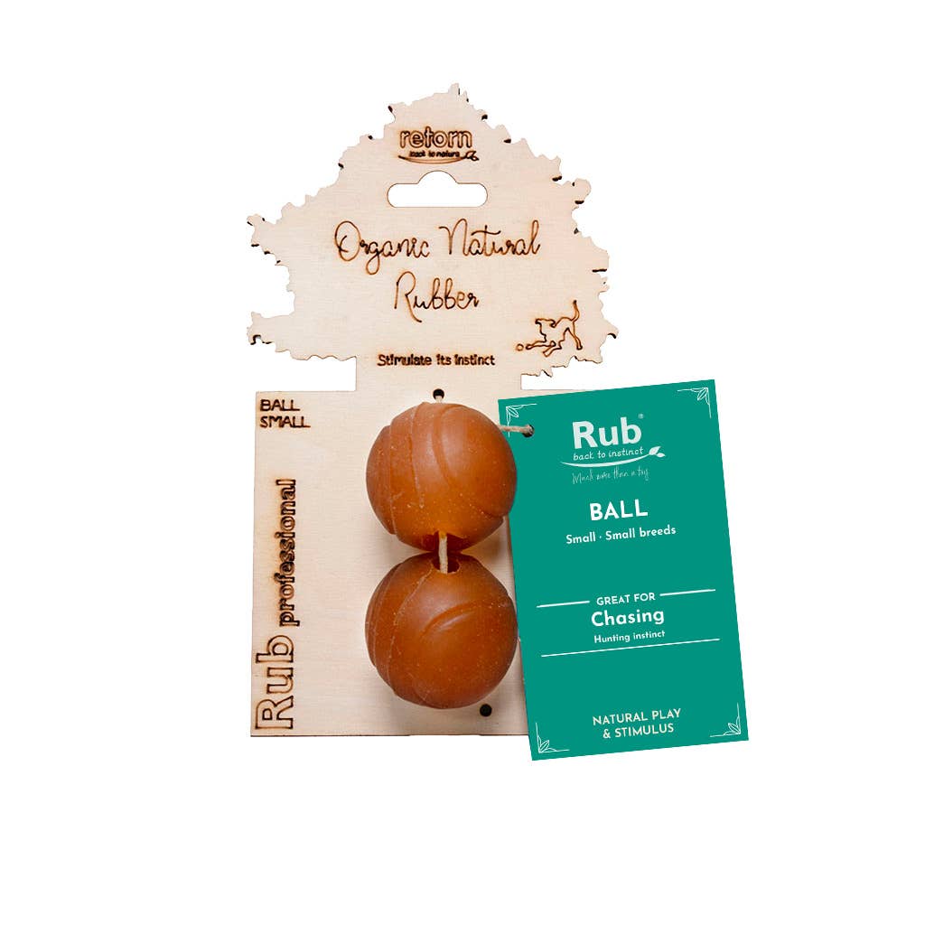 Rub Ball Hundespielzeug aus natürlichem Bio-Kautschuk