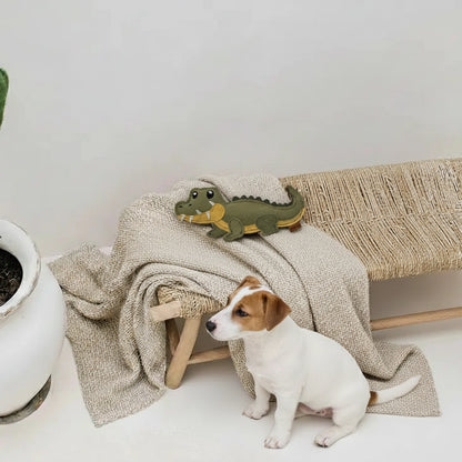 Hundespielzeug "Krokodil" aus Leder