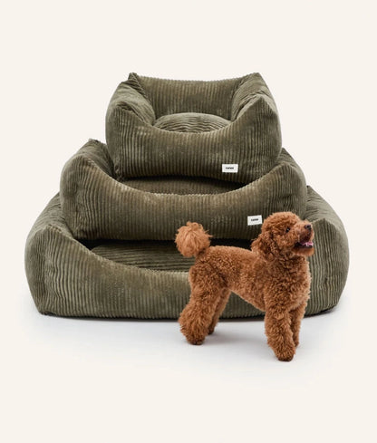 Kord-Hundebett Snozy Grün