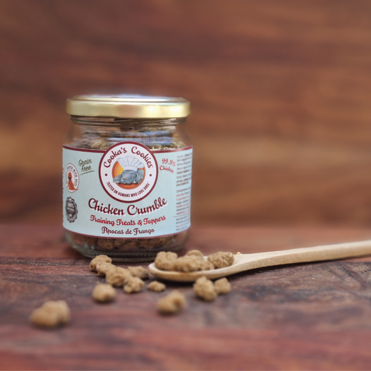 Chicken Crumble – Kalorienarme Leckerlis für Hunde und Katzen