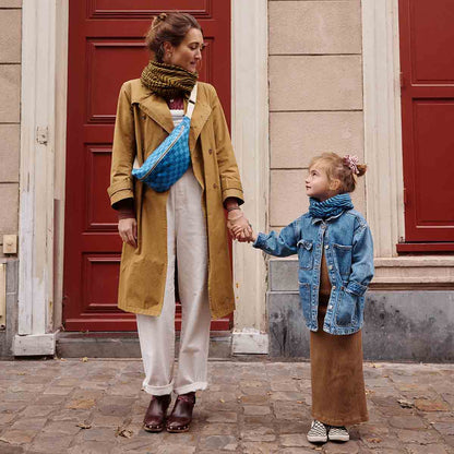 Gürteltasche DAMIER Schachbrett Marineblau