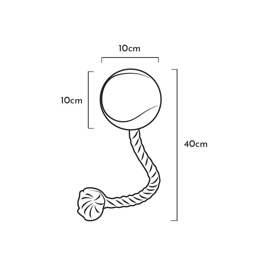 Hundespielzeug Rub Ball Rope