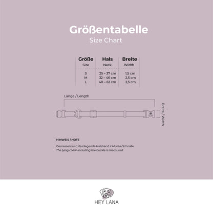 Hundehalsband Kunterbunt | Pink/Türkis