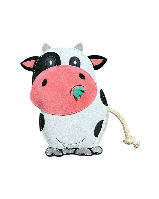 Hundespielzeug "Collin the Cow" aus Leder