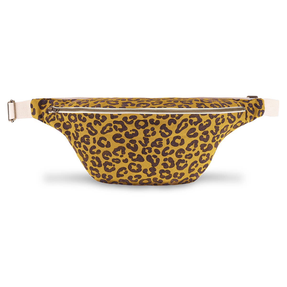 Gürteltasche DAMIER Karamell mit Leoprint