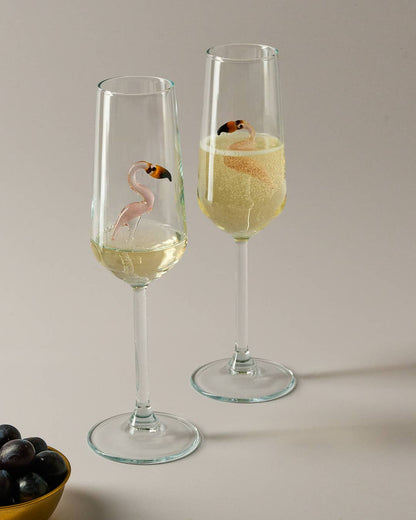 Murano-Sektglas | Flamingo