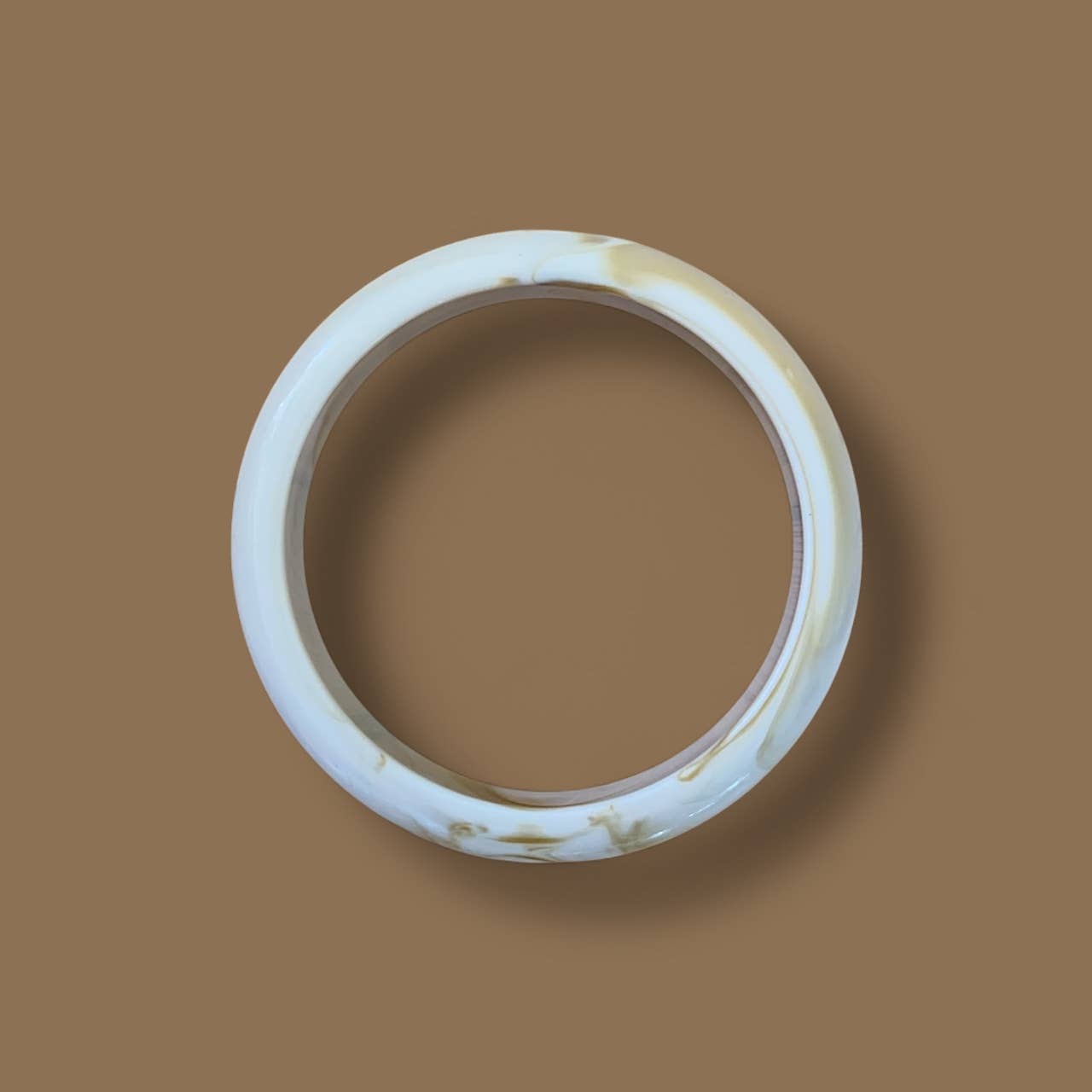 Armreif Ecru aus Celluloseacetat