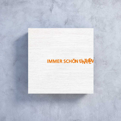 Woody Wandtafel "Immer schön einteilen"