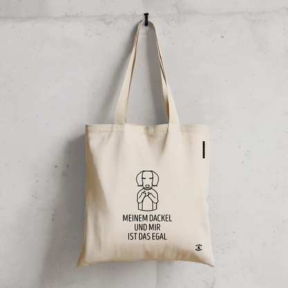 Tote Bag „Meinem Dackel und mir ist das egal“