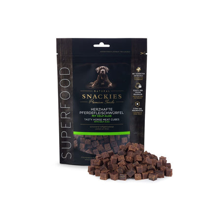 Superfood Herzhafte Pferdefleischwürfel mit Kelp-Alge