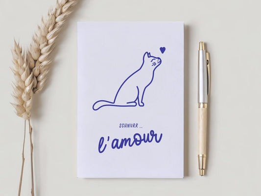 Notizheft Schnurr... l'amour