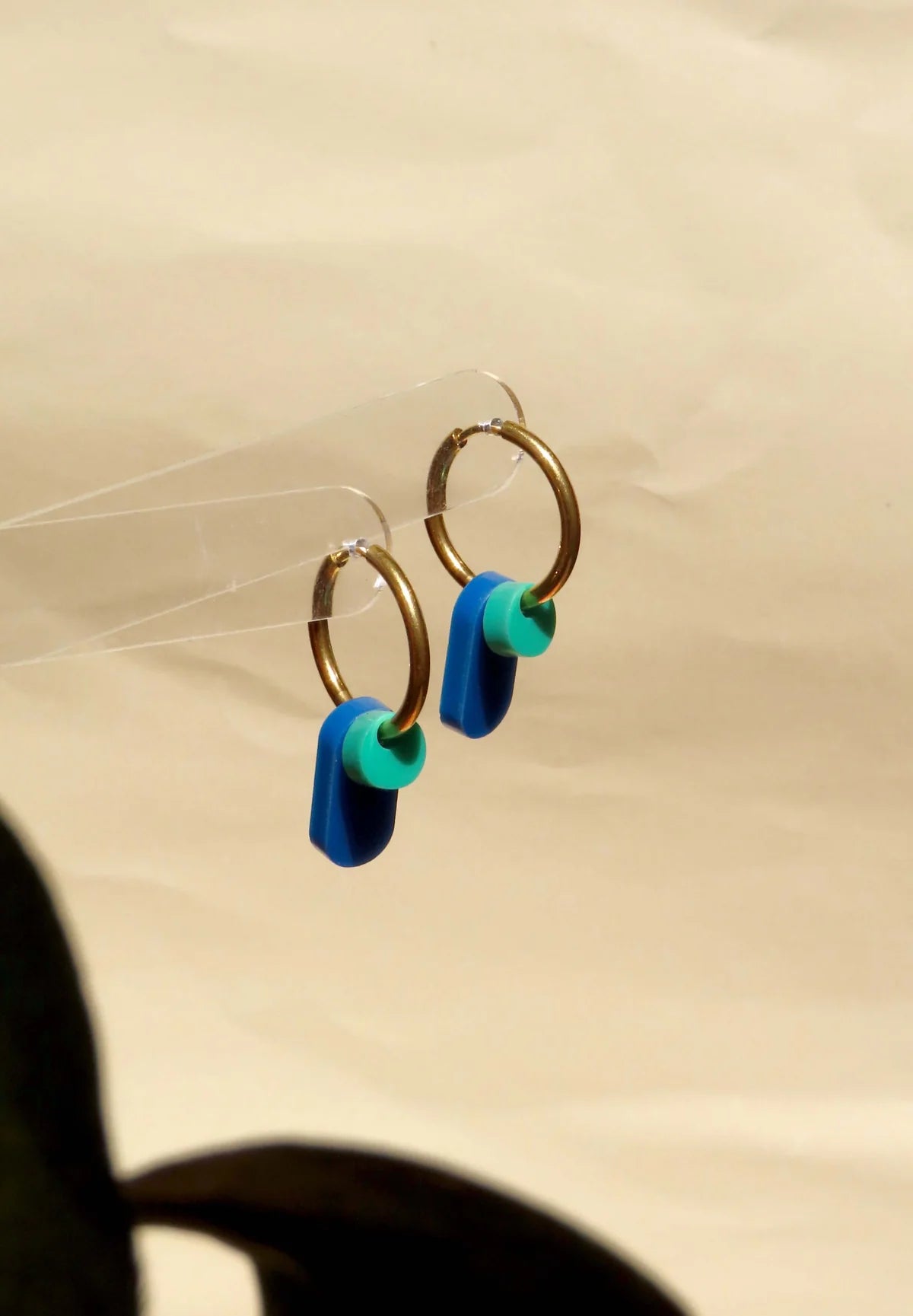 Dopamine Colors Creolen in Blau und Türkis