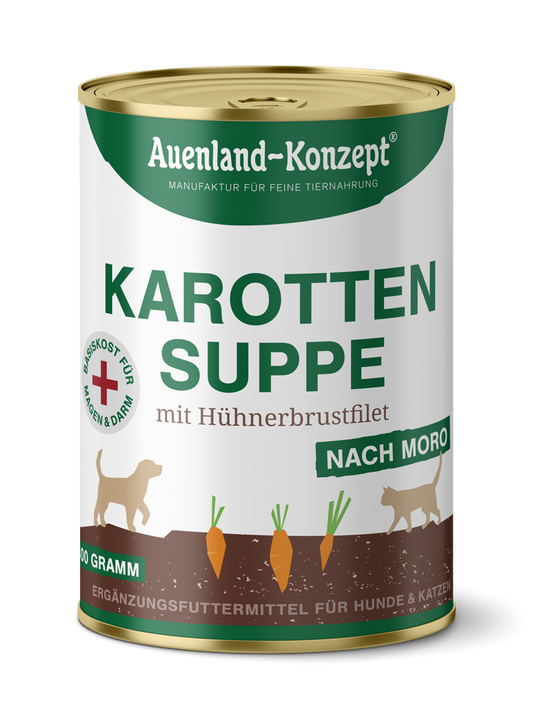 Karottensuppe mit Hühnerbrustfilet