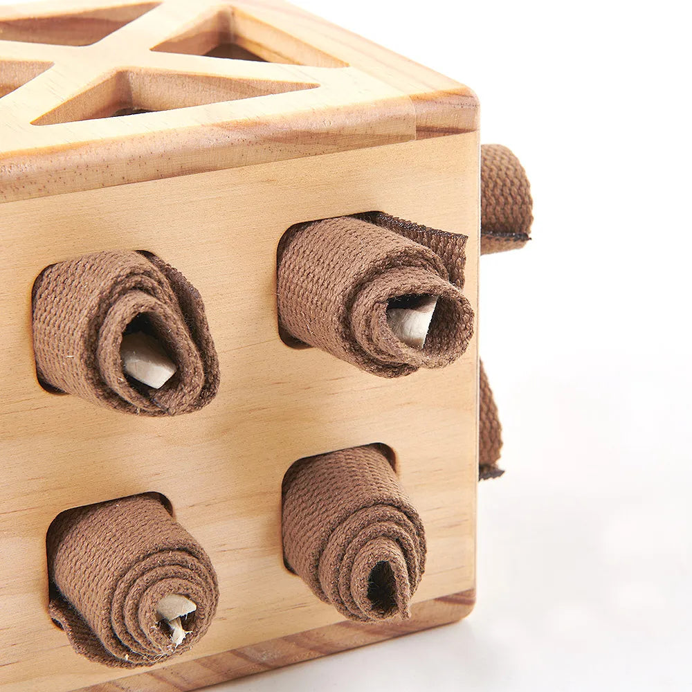 Hundespielzeug Wooden Rubik’s Cube