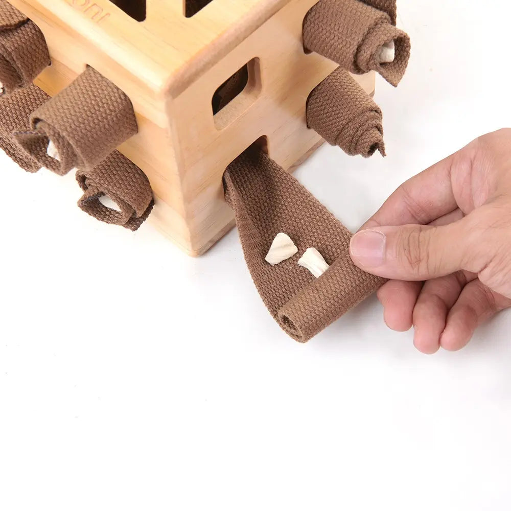 Hundespielzeug Wooden Rubik’s Cube