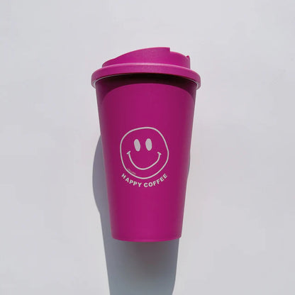 To Go Becher HAPPY COFFEE | Pink