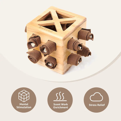 Hundespielzeug Wooden Rubik’s Cube